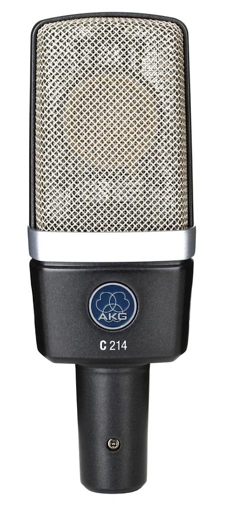Microphone AKG C214, avec une grande membrane